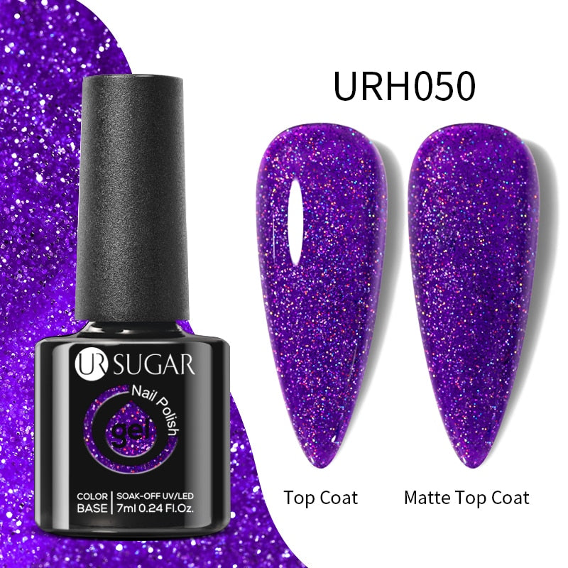 UR SUGAR Green Blue 3-layers Temperature Color-changing Gel Nail Polish 7ml Glass Bottle Thermal Gel Soak Off Nail Art Varnish