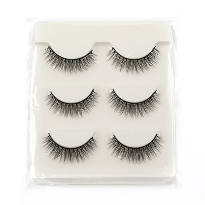 Half Eey Lashes 3/5/10 Pairs New Faux Mink Lashes Natural False Eyelashes Wispy Fluffy Eyelash Extension Makeup Half Lashes Tool