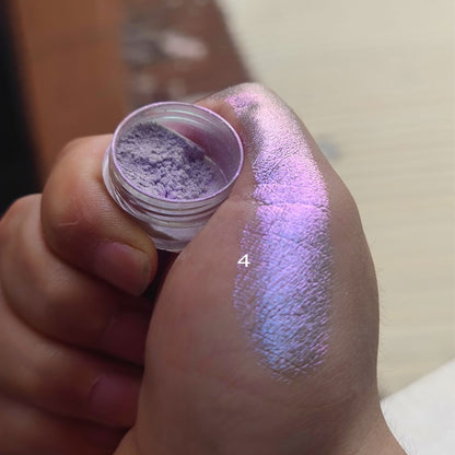 Multicolor Holographic Neon Shimmer Glitter Ice Muscle Aurora Nail Pigment Powder Fine Chrome Rubbing Dust Mirror Polish Decorat