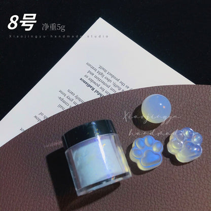 Multicolor Holographic Neon Shimmer Glitter Ice Muscle Aurora Nail Pigment Powder Fine Chrome Rubbing Dust Mirror Polish Decorat