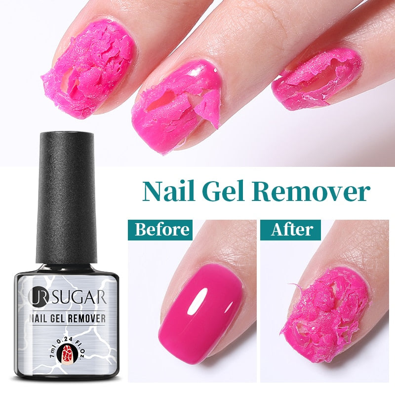 7ml Glitter  Rubber Base Gel Aurora Chameleon Pink Gold Flakes Varnish Soak Off Semi Permanent UV Gels Polish