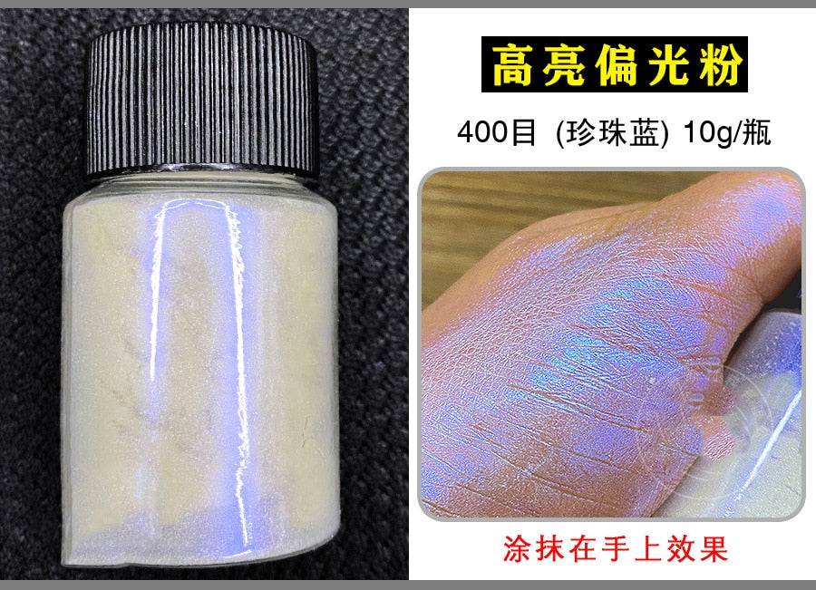 Multicolor Holographic Neon Shimmer Glitter Ice Muscle Aurora Nail Pigment Powder Fine Chrome Rubbing Dust Mirror Polish Decorat