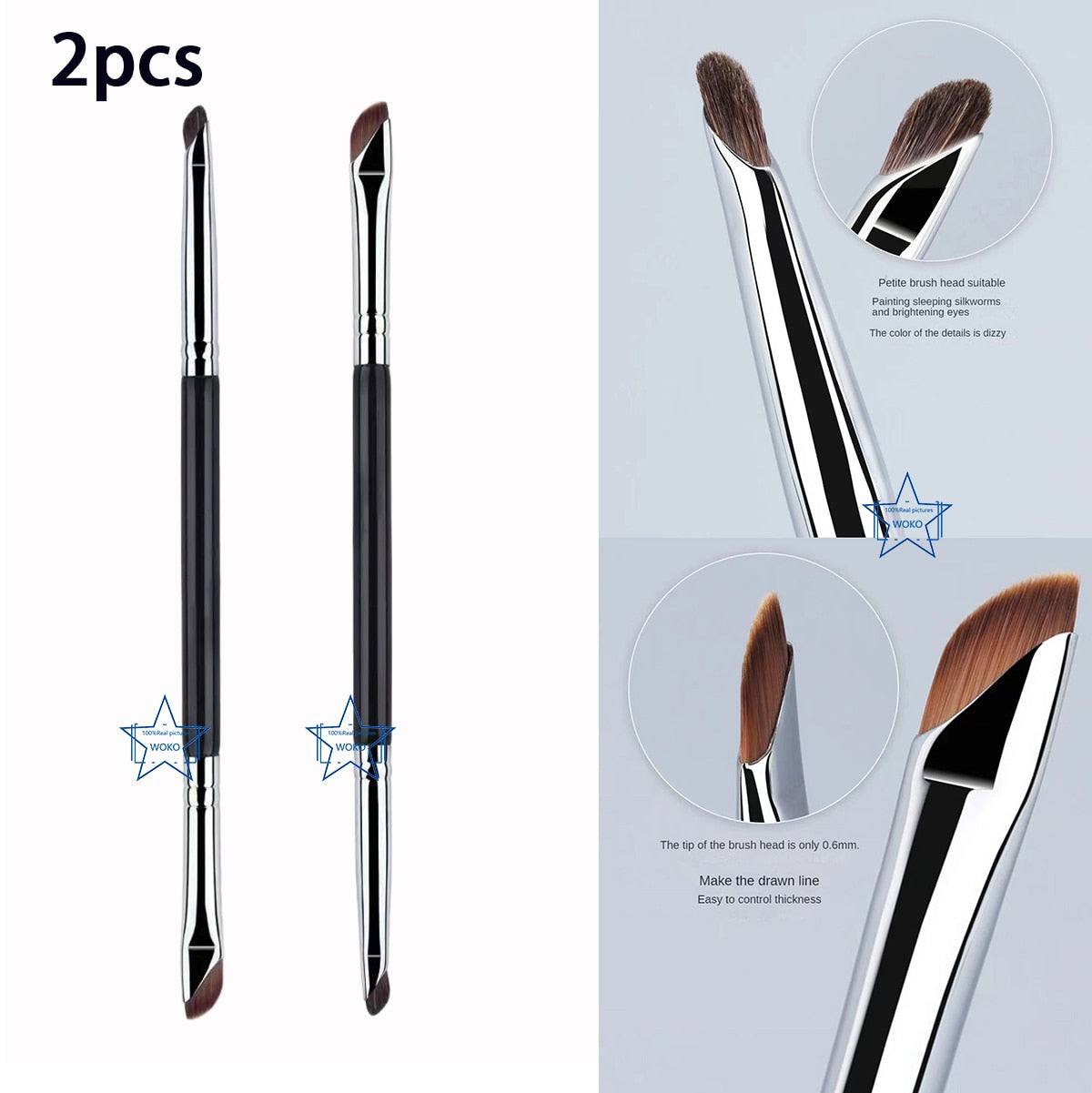 Upgrade Blade Eyeliner Brush Ultra Thin Fine Angle Flat Eyebrow Brush Under The Eyes Place Makeup Brush Precise Detail Brush