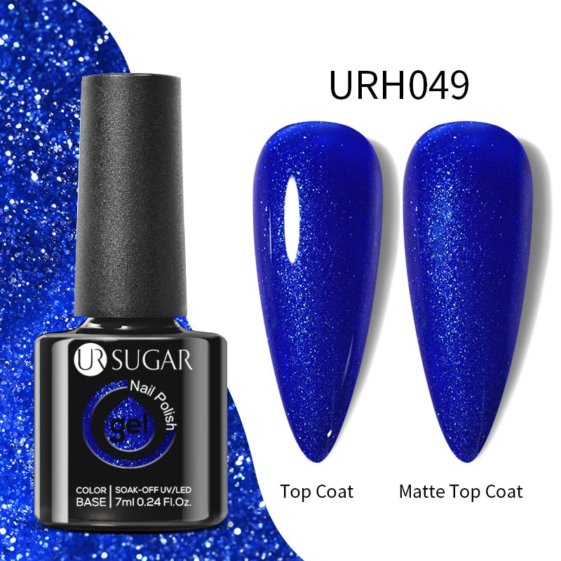 UR SUGAR Green Blue 3-layers Temperature Color-changing Gel Nail Polish 7ml Glass Bottle Thermal Gel Soak Off Nail Art Varnish