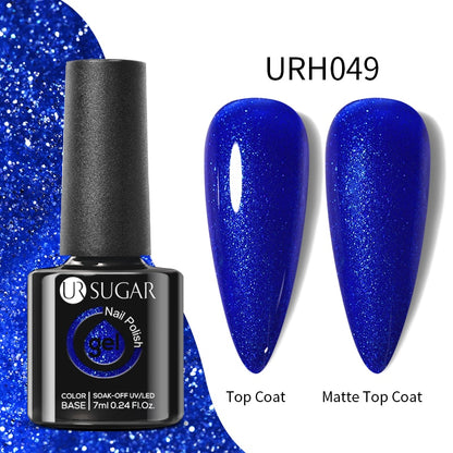 UR SUGAR Green Blue 3-layers Temperature Color-changing Gel Nail Polish 7ml Glass Bottle Thermal Gel Soak Off Nail Art Varnish