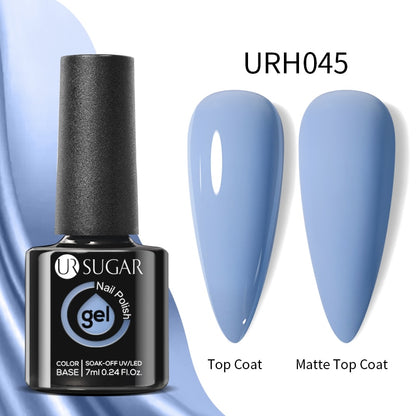 UR SUGAR Green Blue 3-layers Temperature Color-changing Gel Nail Polish 7ml Glass Bottle Thermal Gel Soak Off Nail Art Varnish