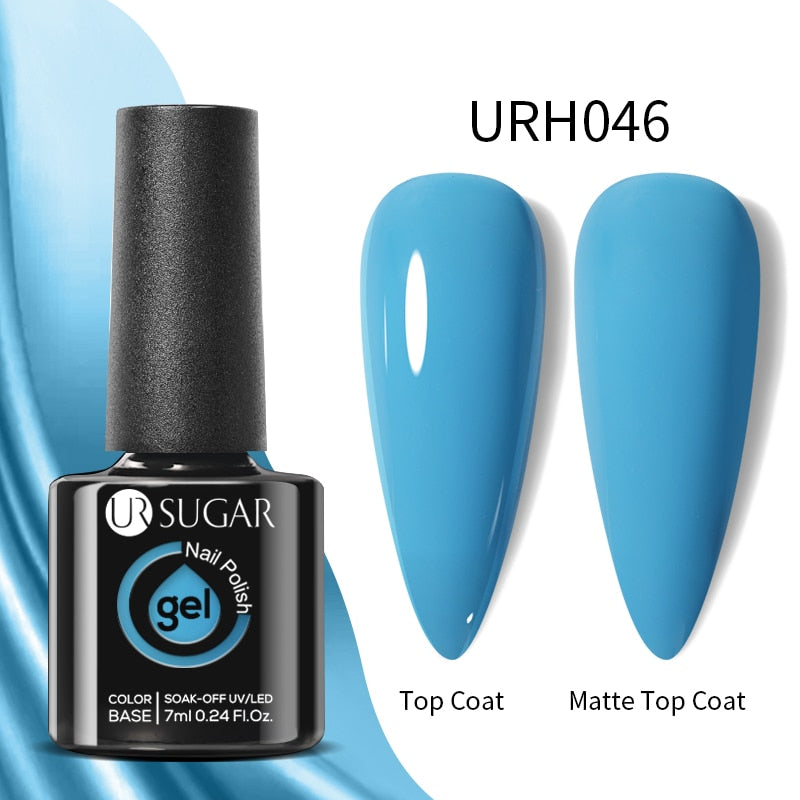 UR SUGAR Green Blue 3-layers Temperature Color-changing Gel Nail Polish 7ml Glass Bottle Thermal Gel Soak Off Nail Art Varnish