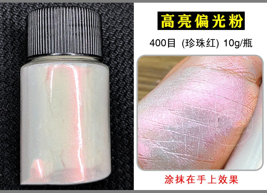 Multicolor Holographic Neon Shimmer Glitter Ice Muscle Aurora Nail Pigment Powder Fine Chrome Rubbing Dust Mirror Polish Decorat